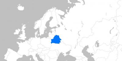 Карта Білорусі Європі
