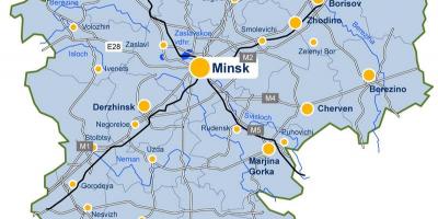 Мінськ карта Білорусі